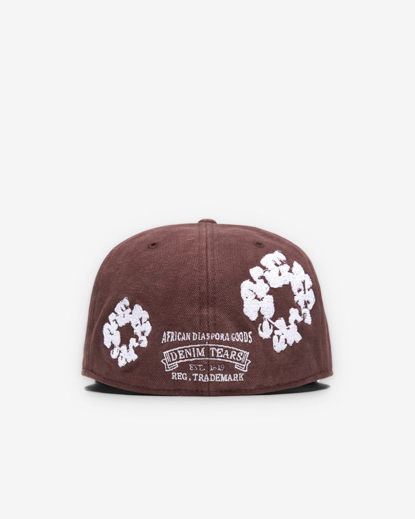Denim Tears - Men's New Era Cotton Wreath 59/50 Fitted Cap - (Brown)