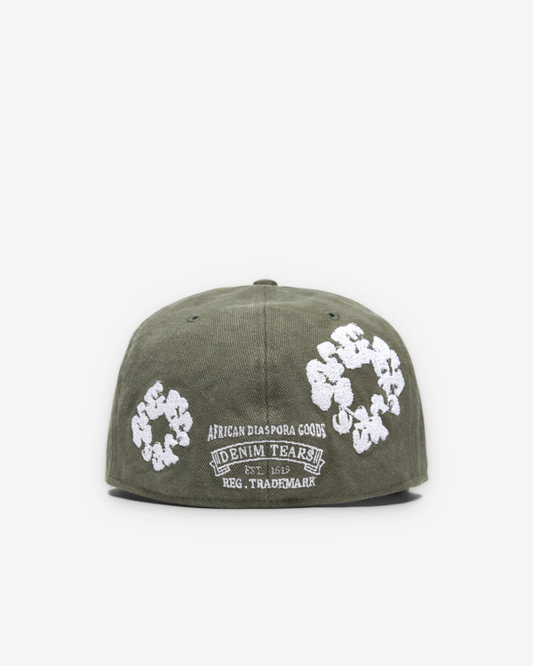 Denim Tears - Men's New Era Cotton Wreath 59/50 Fitted Cap - (Green)