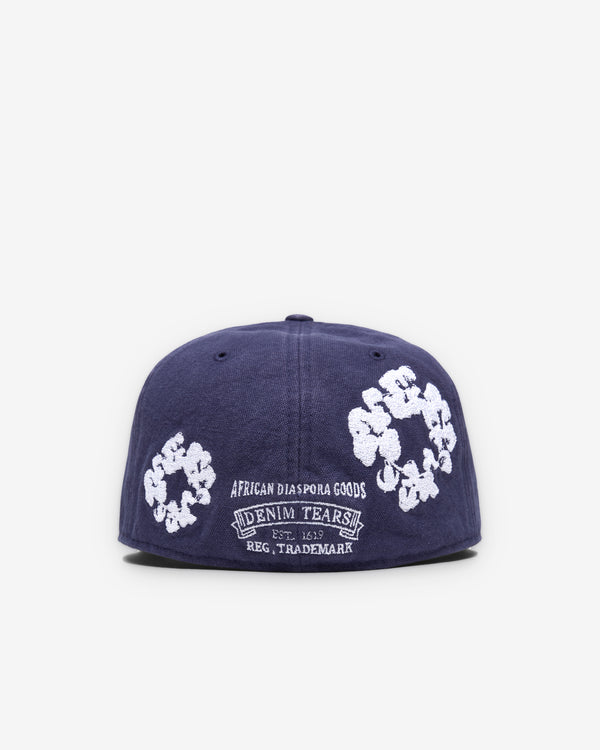 Denim Tears - Men's New Era Cotton Wreath 59/50 Fitted Cap - (Navy)