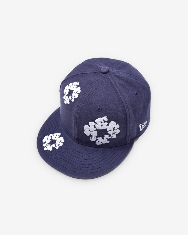 Denim Tears - Men's New Era Cotton Wreath 59/50 Fitted Cap - (Navy)