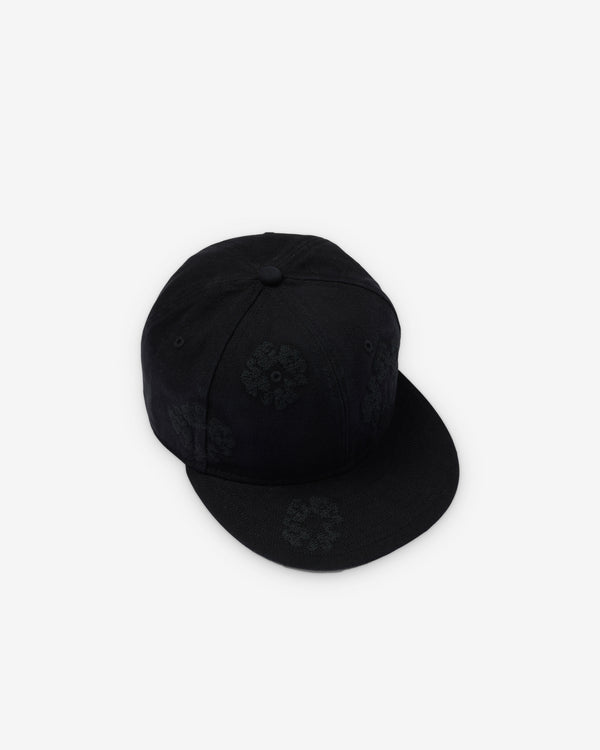 Denim Tears - Men's New Era 59/50 Mono Wreath Cap - (Black)
