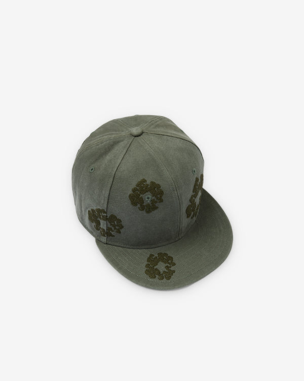 Denim Tears - Men's New Era 59/50 Mono Wreath Cap - (Dark Green)