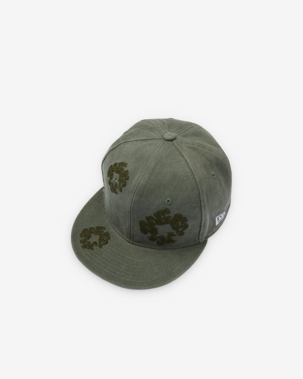 Denim Tears - Men's New Era 59/50 Mono Wreath Cap - (Dark Green)