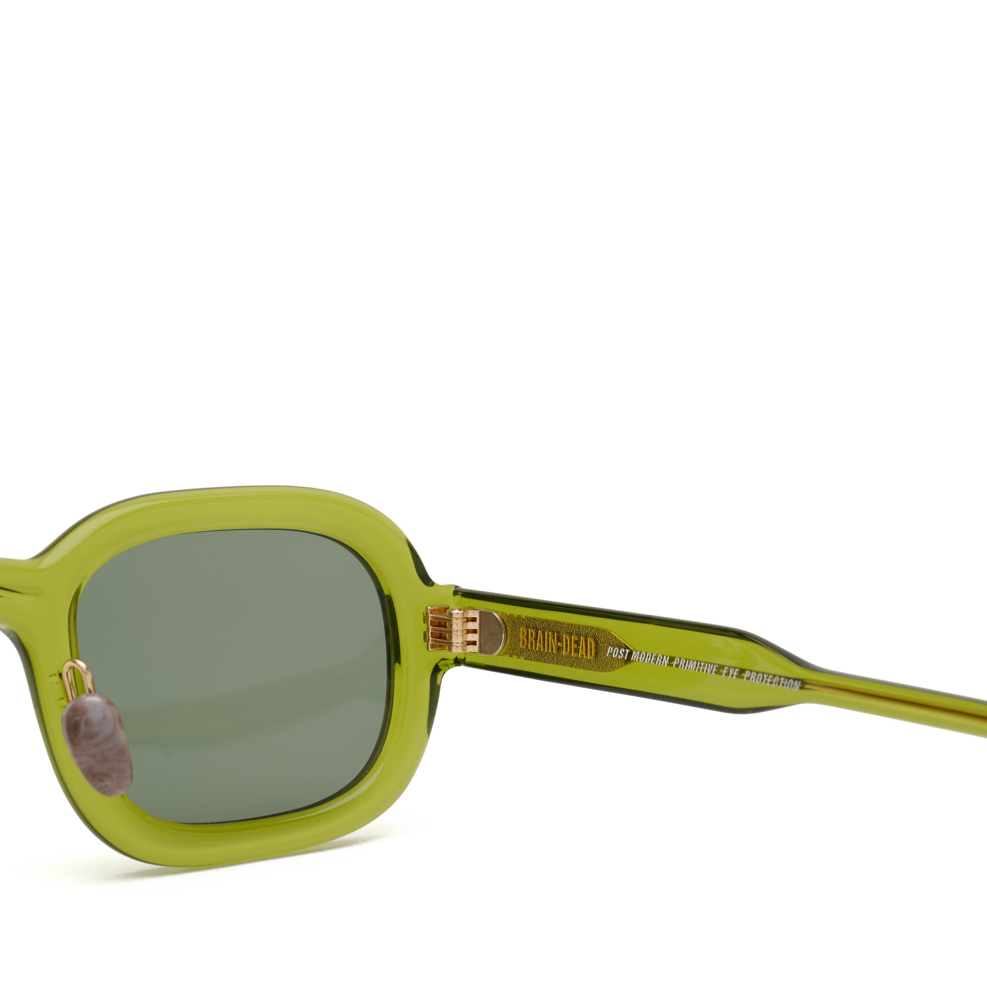 Brain Dead - Newman Post Modern Primitive Eye Protection Sunglasses - (Green) view 3, Click to Zoom in