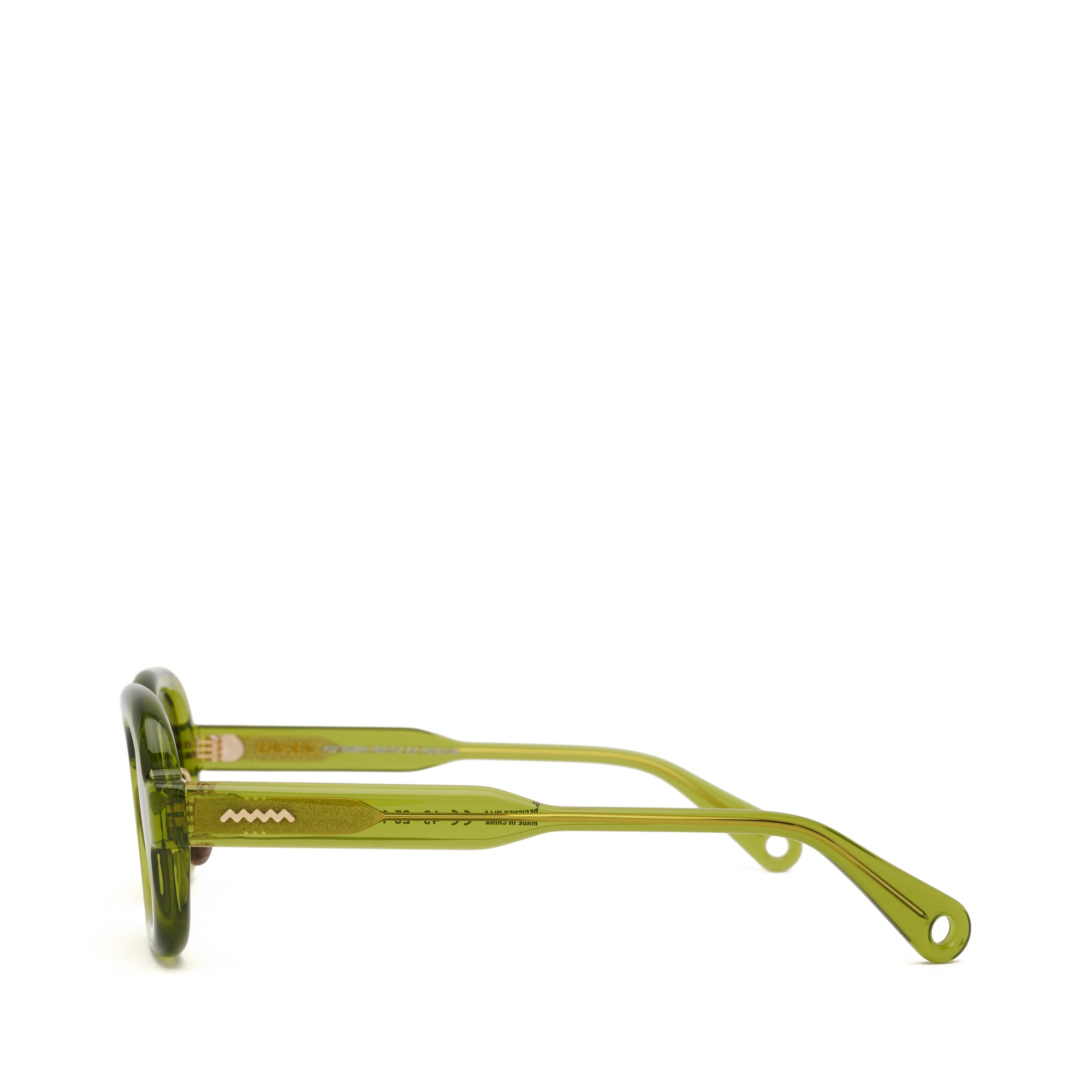 Brain Dead - Newman Post Modern Primitive Eye Protection Sunglasses - (Green) view 2, Click to Zoom in