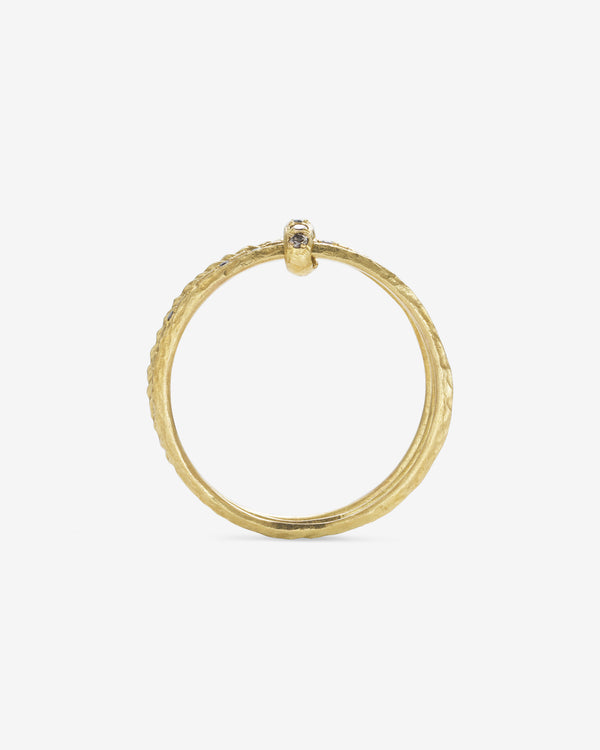 Noguchi Bijoux - Women's Rings with Brown Diamonds - (Yellow Gold)