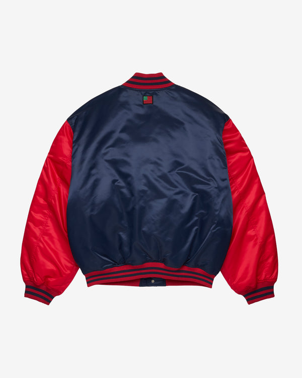 Denim Tears - Men's Nylon Varsity Jacket - (Navy)