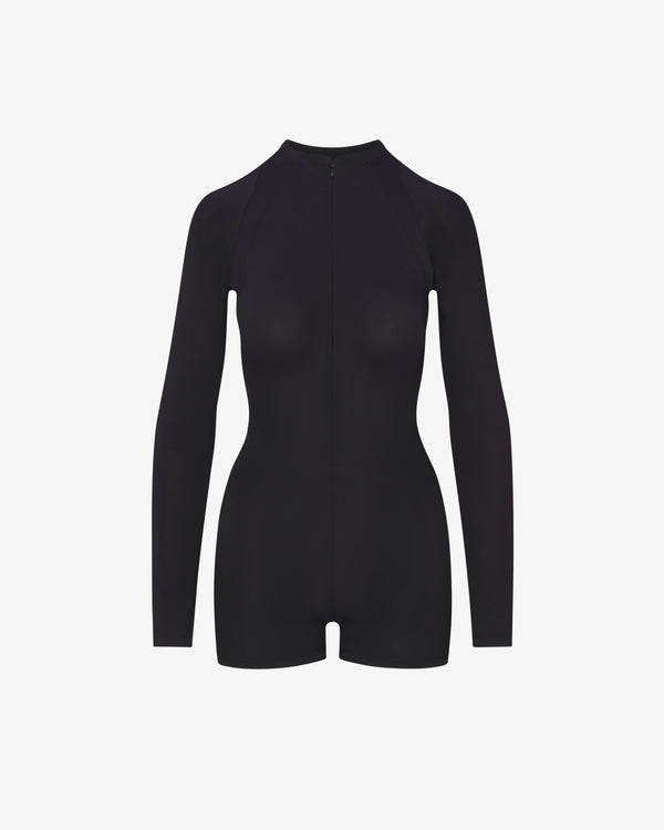 NikeSKIMS - Women's Airy Long-Sleeve One-Piece - (Obsidian)