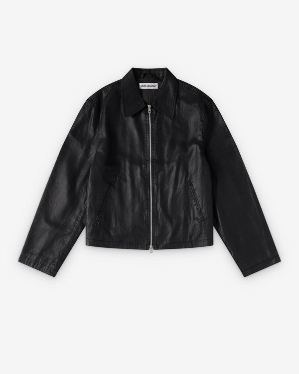 Our Legacy - Men's Mini Jacket Worker - (Lacquer Black Mirror Tencel)