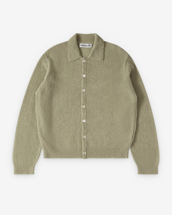 Our Legacy - Men's Evening Polo - (Soft Sage Fuzzy Alpaca)