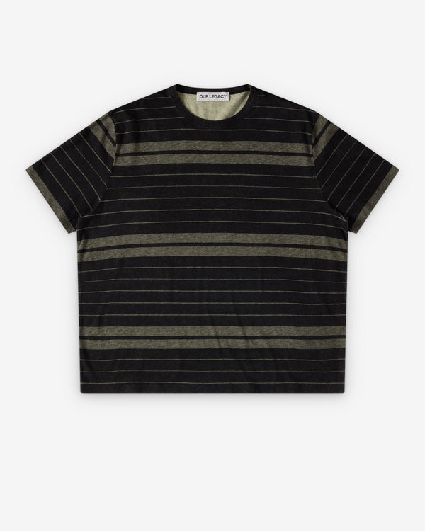 Our Legacy - Men's New Box T-Shirt - (Ziggy Stripe Ease Jersey)