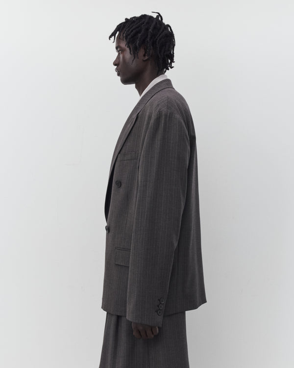 Our Legacy - Men's Halt Blazer - (Phase Stripe Motion Woolcot)