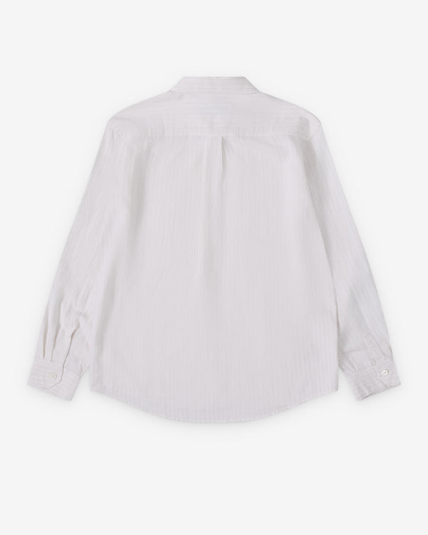 Our Legacy - Men's Beyond Shirt - (Cream Stripe Ceremony Viscose)