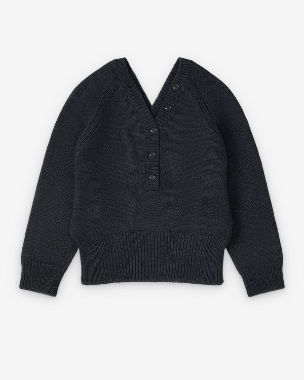 Our Legacy - Women's Country Henley - (Charcoal Dry Merino Wool)