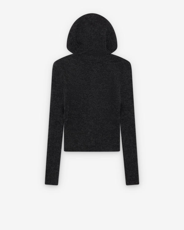 Our Legacy - Women's Compact Hood - (Charcoal Melange Fuzzy Alpaca)