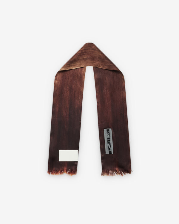 Our Legacy - Men's Long Hair Scarf - (Brunette Silk Satin)