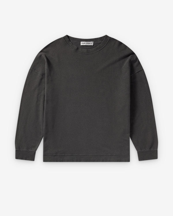 Our Legacy - Men's Slack Sweatshirt - (Washed Black Rogue Loopback)