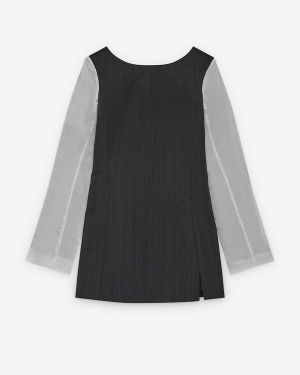 Our Legacy - Women's Firm Dress - (Shark Pinstripe Herringbone)