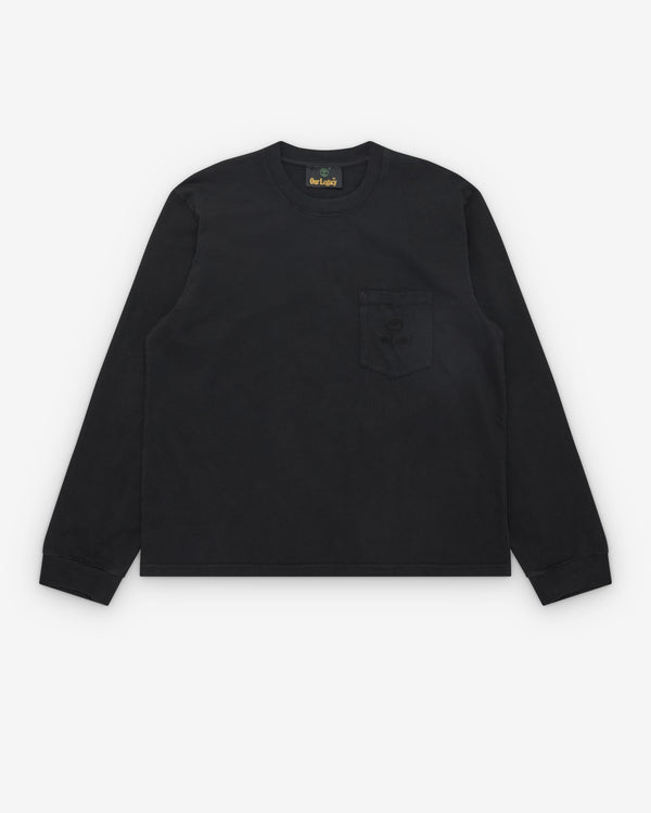 Our Legacy Work Shop - Men's Timberland Pocket Longsleeve - (Washed Black)