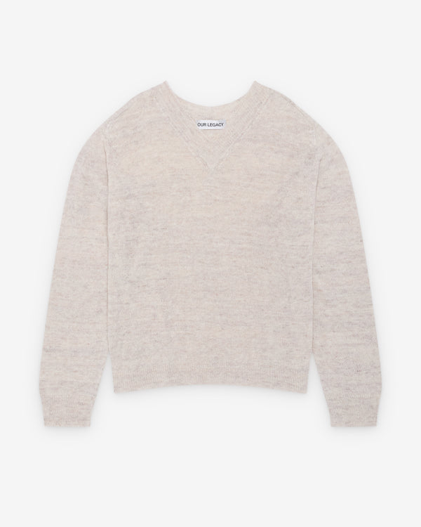 Our Legacy - Men's Rue V-Neck - (Soft Ecru)