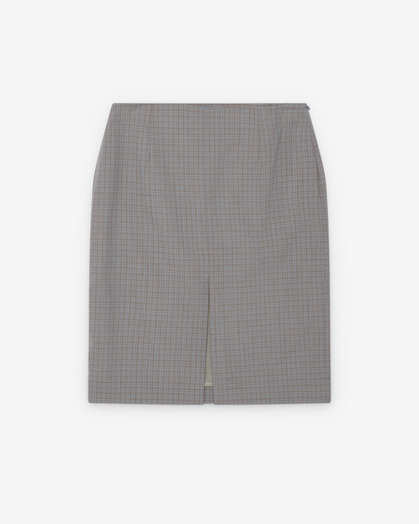 Our Legacy - Women's Siren Skirt - (Frosted Moss Check)