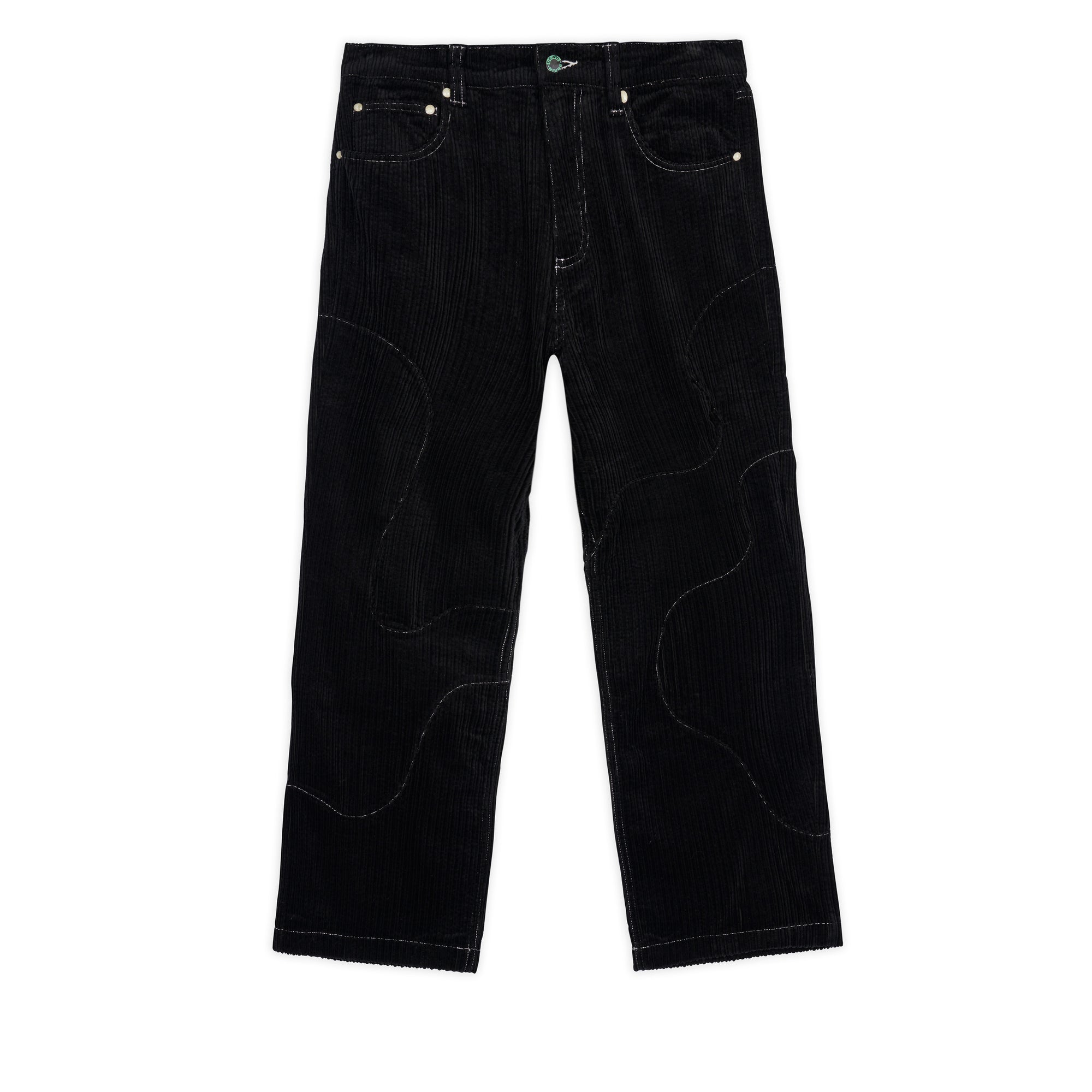 Brain Dead - Men's Organic Paneled Corduroy Pants - (Black) view 1, Click to Zoom in