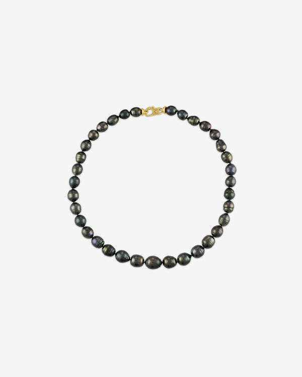 Prounis - Women's Tahitian Pearl Necklace - (Gold)