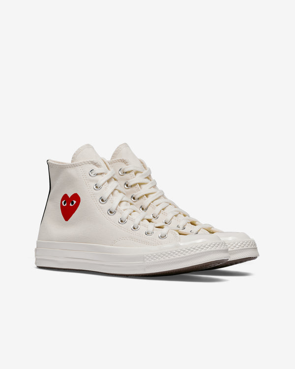 Play Converse - Small Red Heart All Star '70 High Sneakers - (Beige)