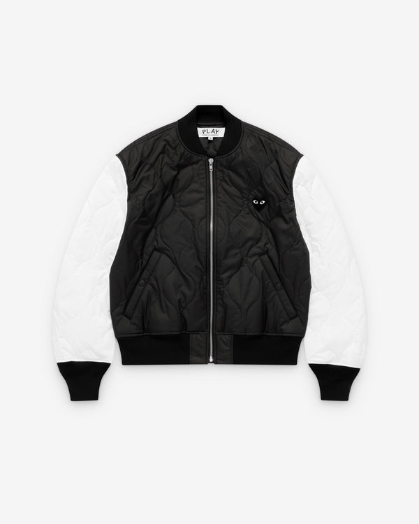 Play - Black Heart Varsity Jacket - (Black)