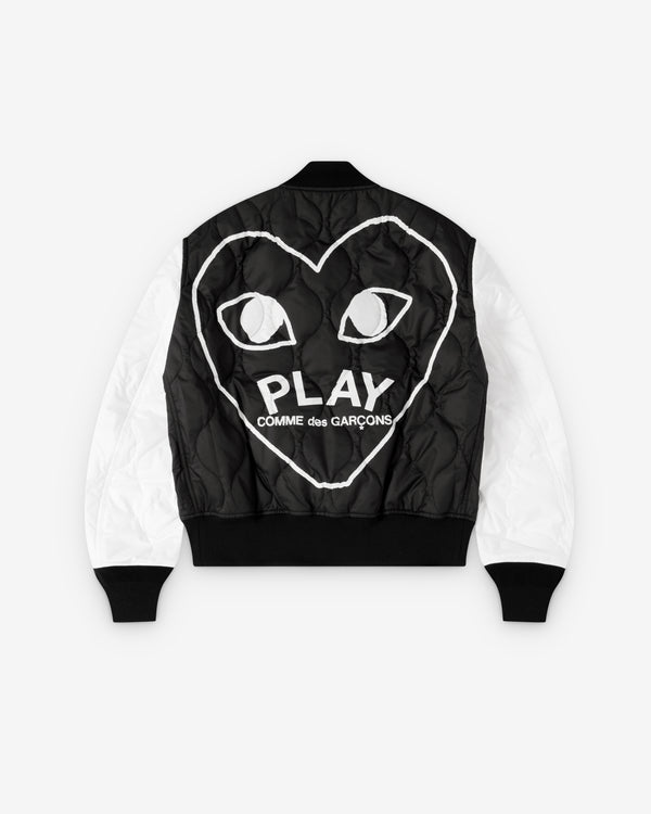 Play - Black Heart Varsity Jacket - (Black)