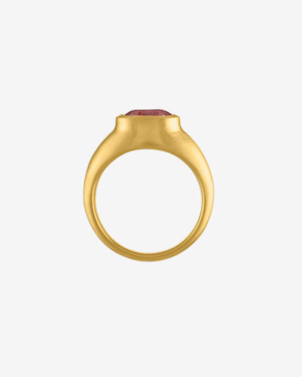 Prounis - Women's Pink Sapphire Faceted Ring - (Gold)