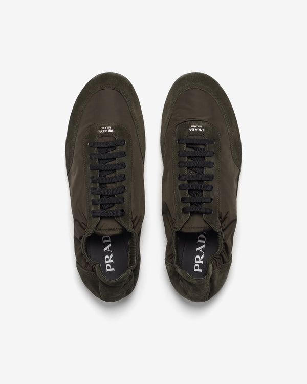 Prada - Men's Collapse Re-Nylon Elasticized Sneakers - (Camouflage Green)