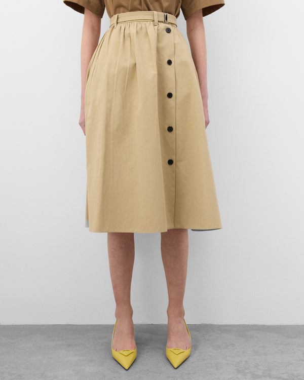 Prada - Women's Skirt With Belt - (Cord)