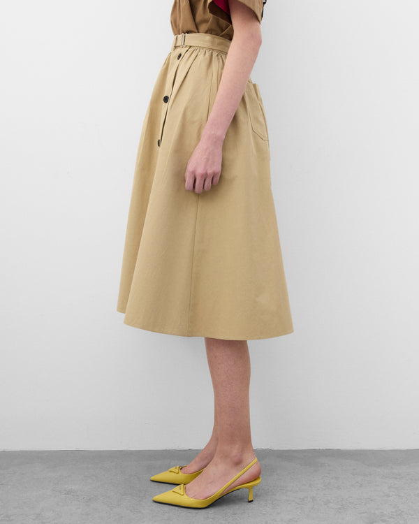 Prada - Women's Skirt With Belt - (Cord)