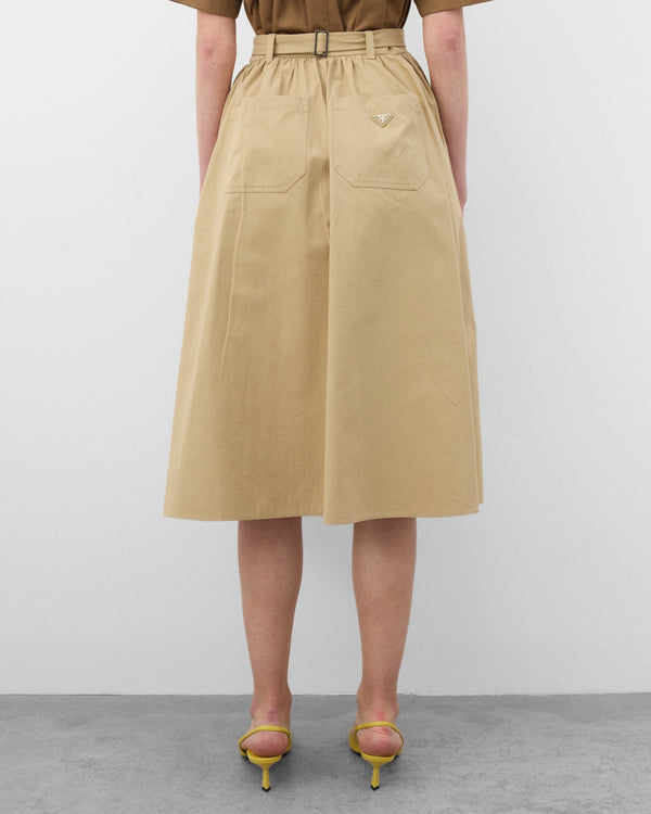 Prada - Women's Skirt With Belt - (Cord)