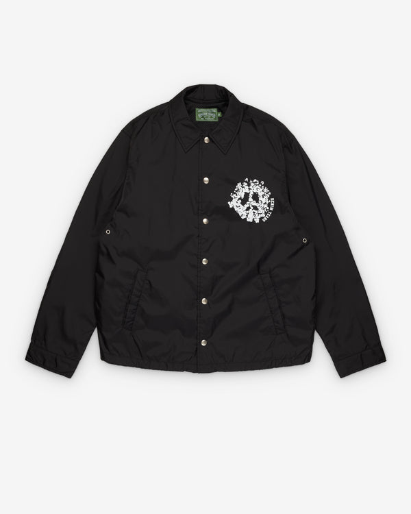 Denim Tears - Men's Peace Wreath Coaches Jacket - (Black)