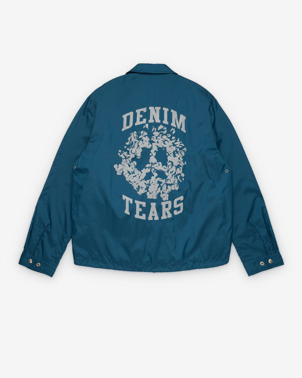 Denim Tears - Men's Peace Wreath Coaches Jacket - (Blue)