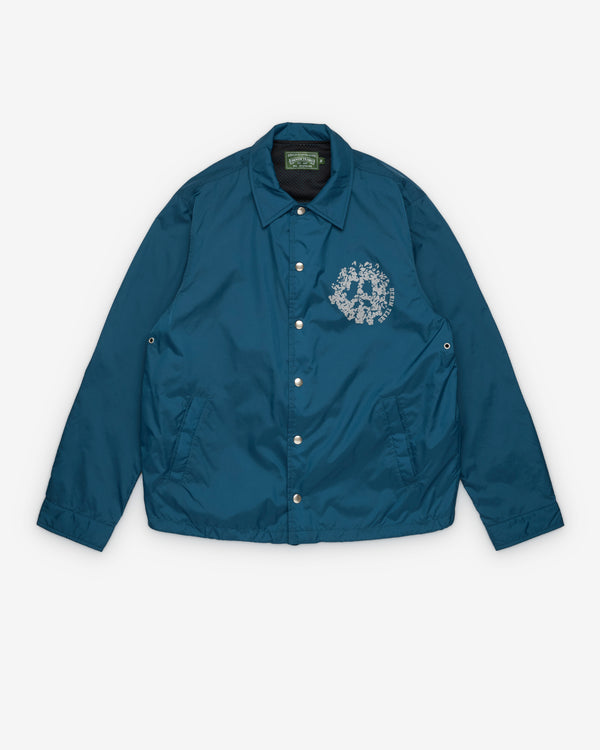 Denim Tears - Men's Peace Wreath Coaches Jacket - (Blue)