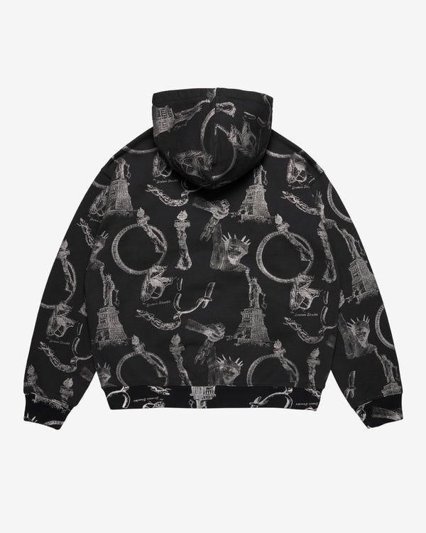 Denim Tears - Men's Plates Zip Hoodie - (Black)