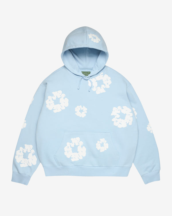 Denim Tears - Men's Powder Cotton Wreath Hoodie - (Blue)