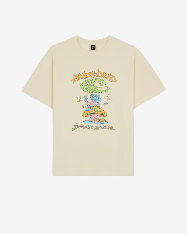 Brain Dead - Men's Psychic Card Games T-shirt - (Natural)