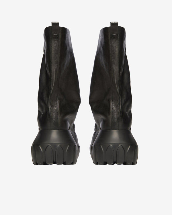 Rick Owens - Men's Flared Leather Tractor Boots - (Black)