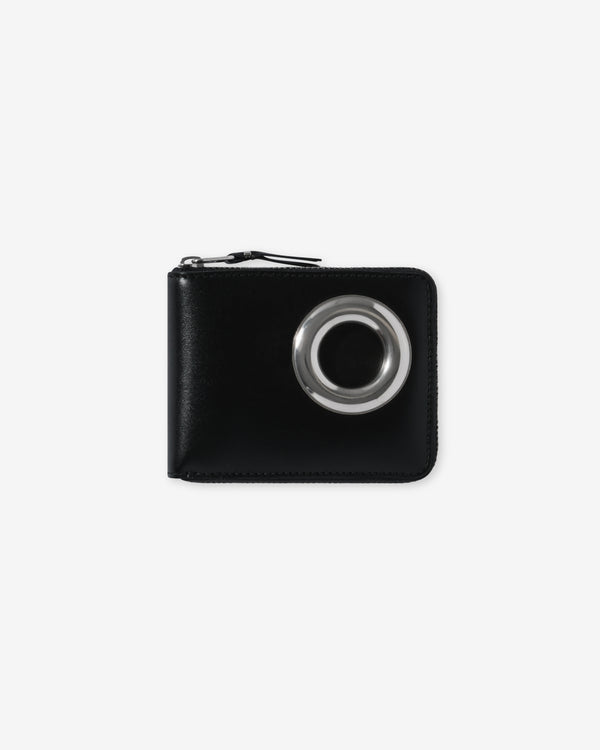 CDG Wallet - Silver Eyelet Wallet - (Black SA7100SE)