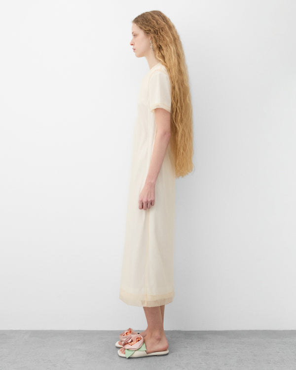 Simone Rocha - Women's Layered Liquid Dress - (White/Nude)