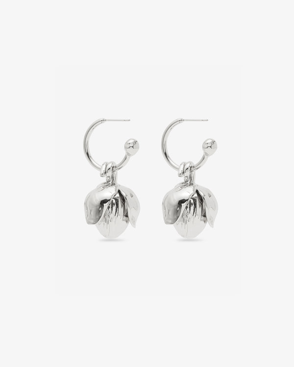 Simone Rocha - Women's Poppy Bud Hoop Earrings - (Silver)
