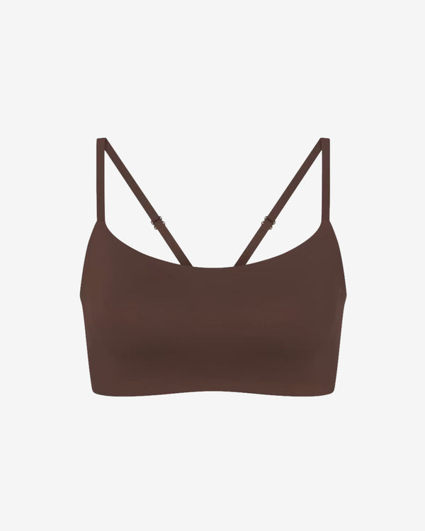 NikeSkims - Women's Matte Contour Cami Bra - (Dark Sepia)