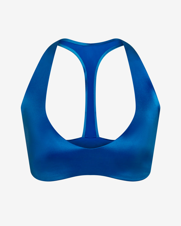 NikeSKIMS - Women's Satin Shine Plunge Bra - (Cobalt)