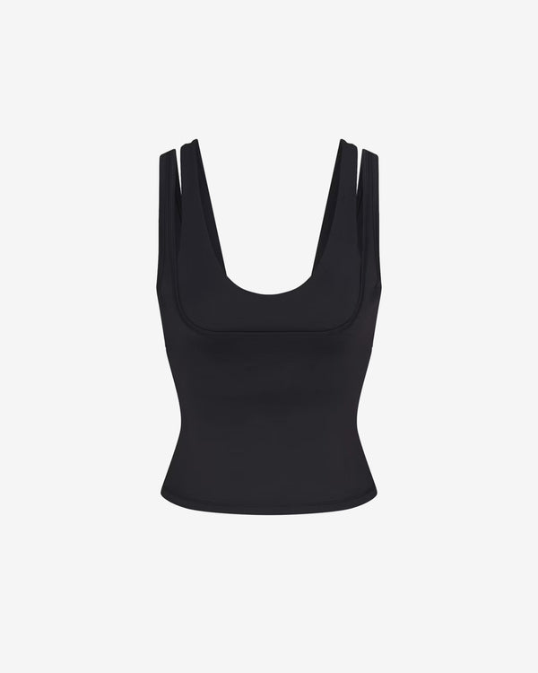 NikeSkims - Women's Matte Double Strap Scoop Tank - (Obsidian)