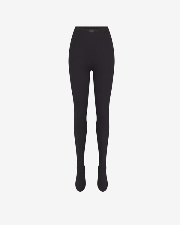 NikeSkims - Women's Matte Footsie Grip Leggings - (Obsidian)