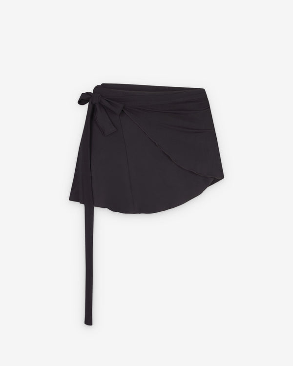 NikeSkims - Women's Stretch Knit Seamless Wrap Skirt - (Obisidian)